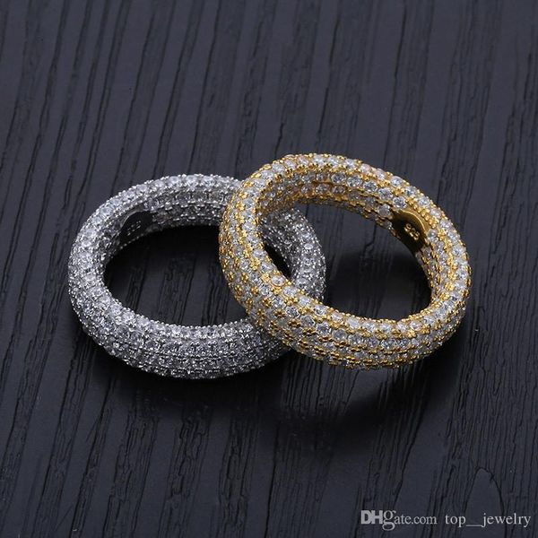 

925 стерлингового серебра кольца обручальные кольца свадебные наборы хип-хоп дизайнер ювелирных изделий мужчины циркон любовь кольцо обледен, Silver