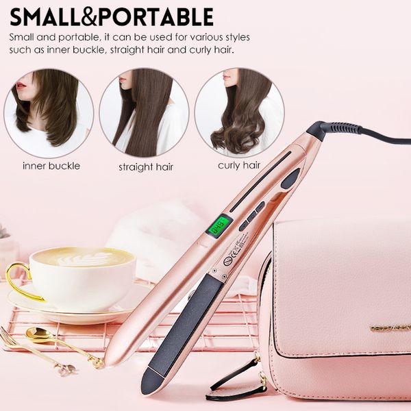 Professional Hair Straightener Curler Hair Flat Iron Negative Ion