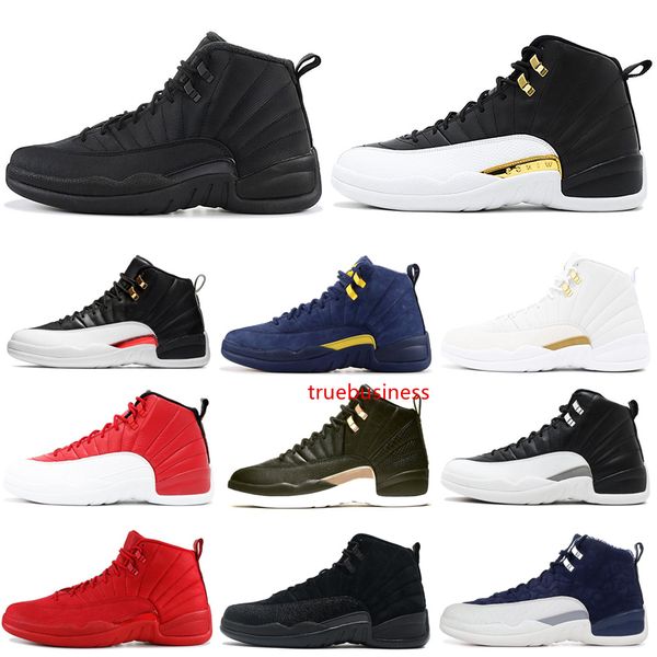 

мужчины баскетбол обувь 12 12s фиба игры royal college плей-офф navy reverse такси мичиган мужские тренеров спорт кроссовки dropshipping