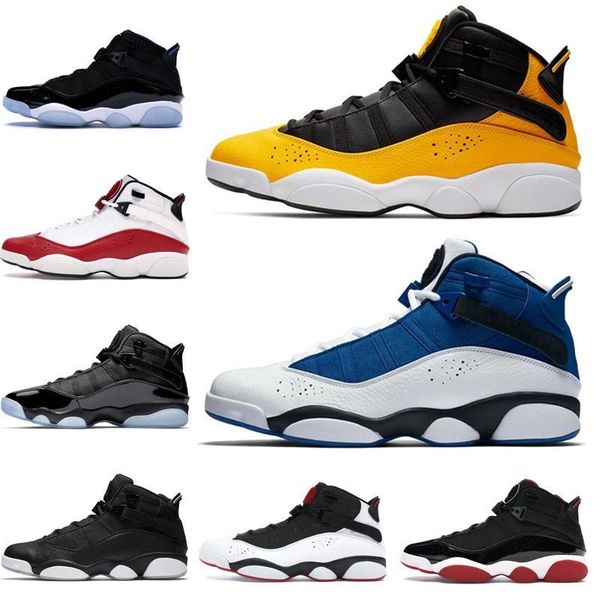 

мужчины retro new six 6 кольца concord конфетти такси бред space jam metallic gold mens vi 6s кольца gym red black ice team royal кроссовки