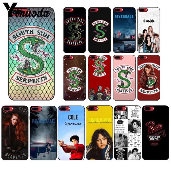 

yinnoda riverdale south side serpents silicone black phone case for apple iphone 8 7 6 6s plus x xs max 5 5s se xr cellphones