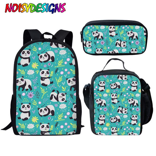 

noisydesigns kids bag for school cute animal panda printing school bags children primary mochila escolar girls shoulder softback