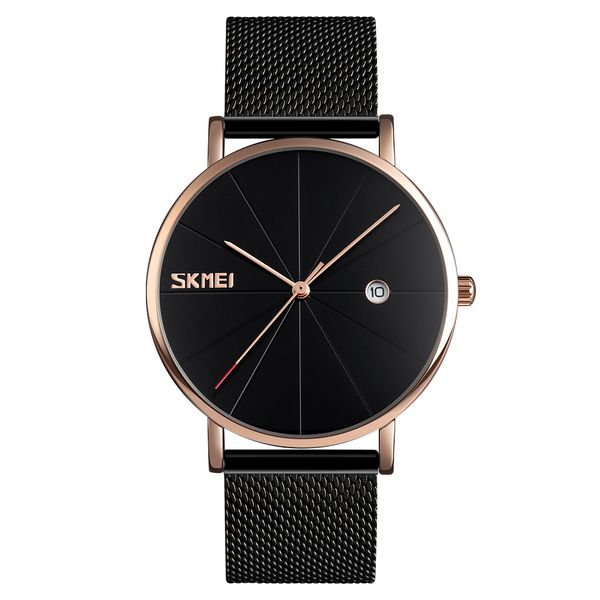 

skmei мужчины кварцевые наручные часы женские часы 30 м водонепроницаемый большой циферблат календарь кварцевые часы relogio masculino 9183, Slivery;brown