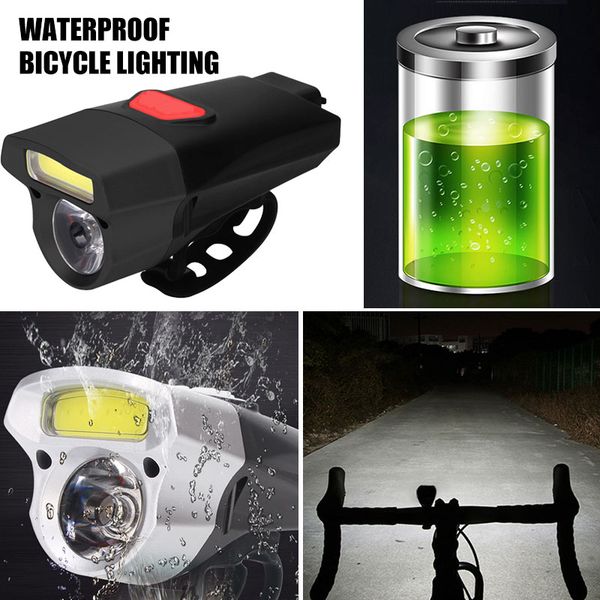 

front light durable ixp6 2-4h rear lamp warning taillight bicycle accessories 3 colors bike lamp