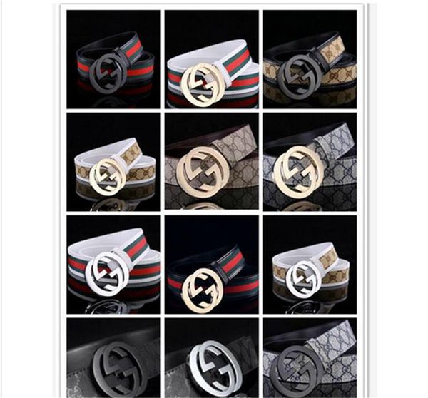 

высокое качество с 2018 мужчин и женщин кожаный модный дизайн пояса высокое качество большой ремень пряжки дизайн бесплатная доставка, Black;brown