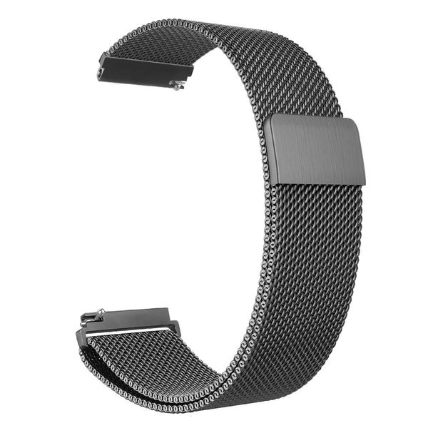 

milanese loop watch strap 22mm 20mm stainless steel watch band quick release pins for samsung galaxy gear s3 frontier s2 classic, Black;brown