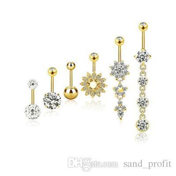 

bling bling diamond love navel fashion crystal designer navels women dangle bell button rings body jewelry for gift promotion, Silver