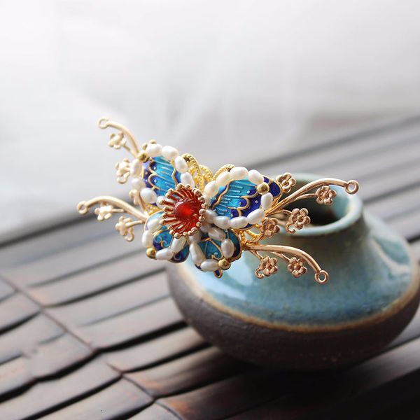 

original design hair pins butterfly diadema bridal accessories pince cheveux femme hair clip women accessories accesorios mujer, Golden;white