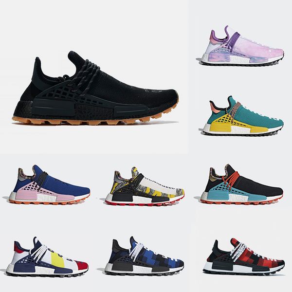 

infinity species solar pack hu inspiration human race men running shoes pharrell williams blue plaid heart mind women mens sports sneakers
