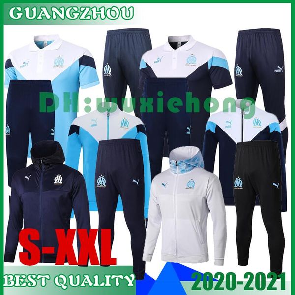 

2020 2021 Олимпик куртки костюм футбол Майо De Foot 20 21 Пайе L.GUSTAVO THAUVIN OM Футбол куртка спортивный костюм