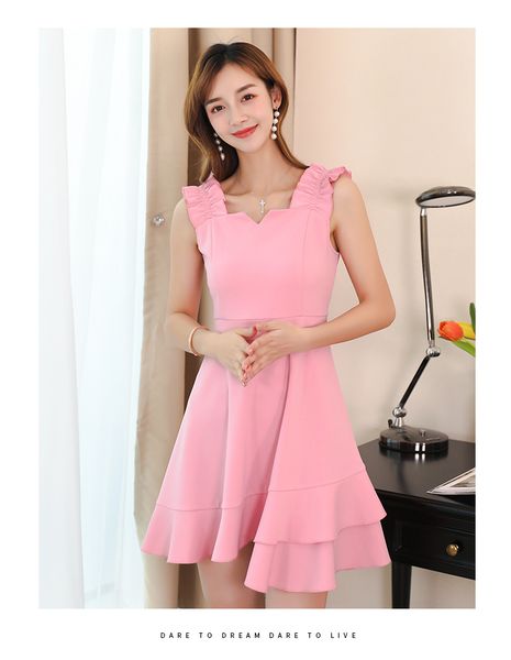 

pink women's fashion show thin casual dress code, Black;gray