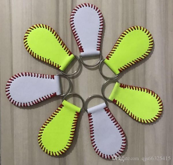 

softball baseball key chain softball skin baseball skin key fob bag tags monogram leather keychain for men women key ring, Slivery;golden