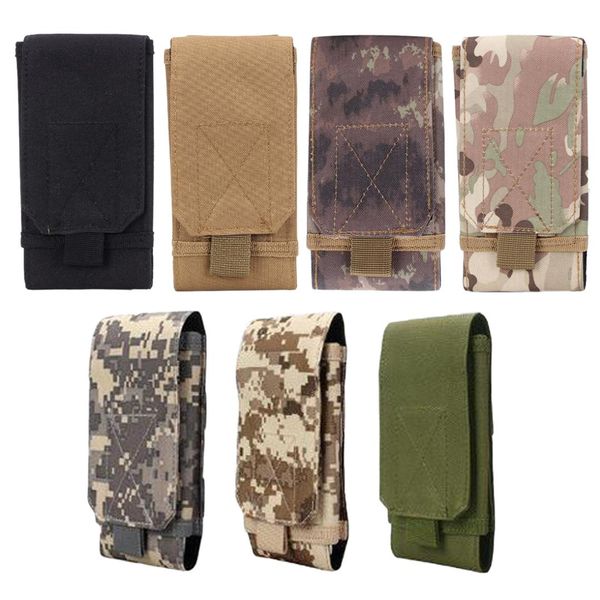 

5 inches tactical holster molle army camo camouflage bag hook loop belt pouch holster cover case for the mobile phone case