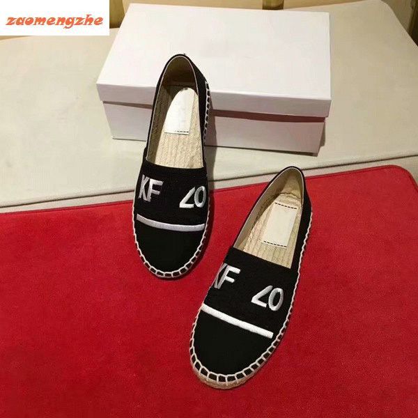 

новый saleembroidered солома обувь с tiger head одной обувью и ленивой обувью, Black