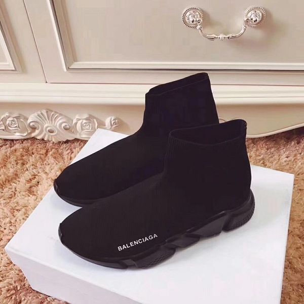 

2019 new pari peed trainer knit ock hoe original luxury de igner men women neaker high ca ual hoe, Black