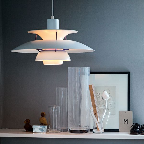 

modern lamp denmark louis poulsen ph5 pendant lamp bedroom lamp white black hanging light suspension droplight living dining