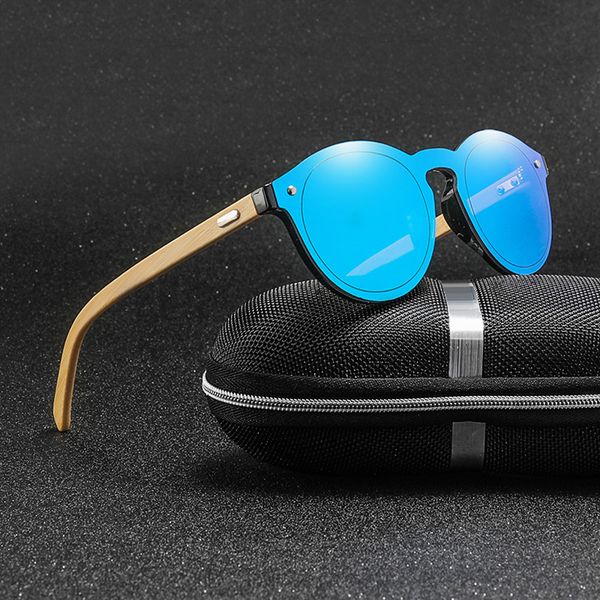 

2019 handmade brand design zebra polarized sunglasses men/women mirror lens original wood eyewear, White;black