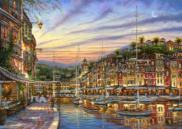 

robert finale landscape venetian oil paintings gifts modern art canvas print painting living room bedroom wall pictures home decoration r017