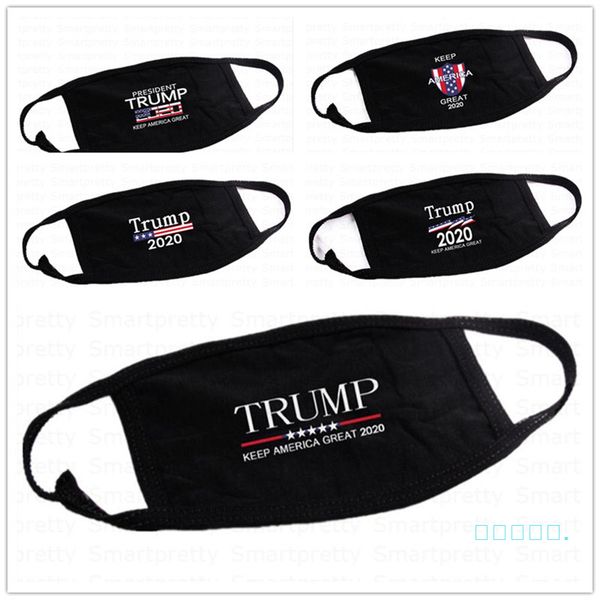 

2020 trump cotton cloth face mask letters printed sunproof dustproof cycling mouth cover breathable respirator washable cover e41201, Blue