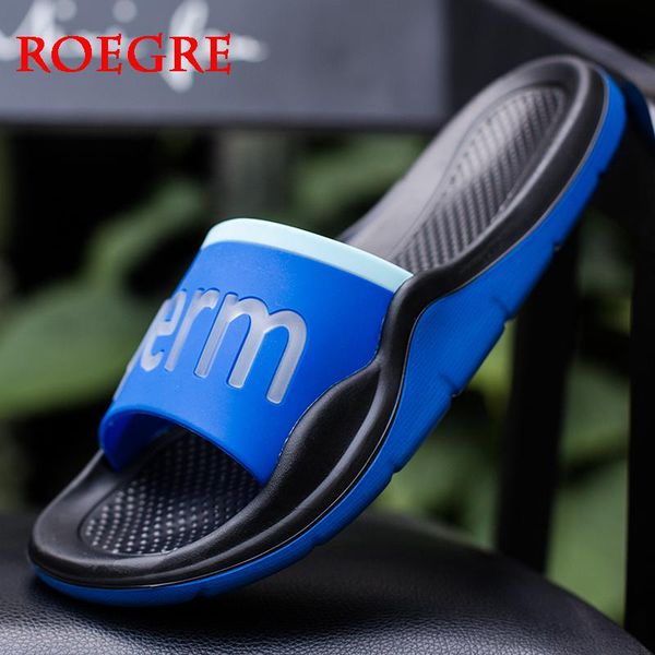 

new slippers men shoes summer bathroom slipper male couple beach sandals fashion home slippers non-slip floor flip flops, Black