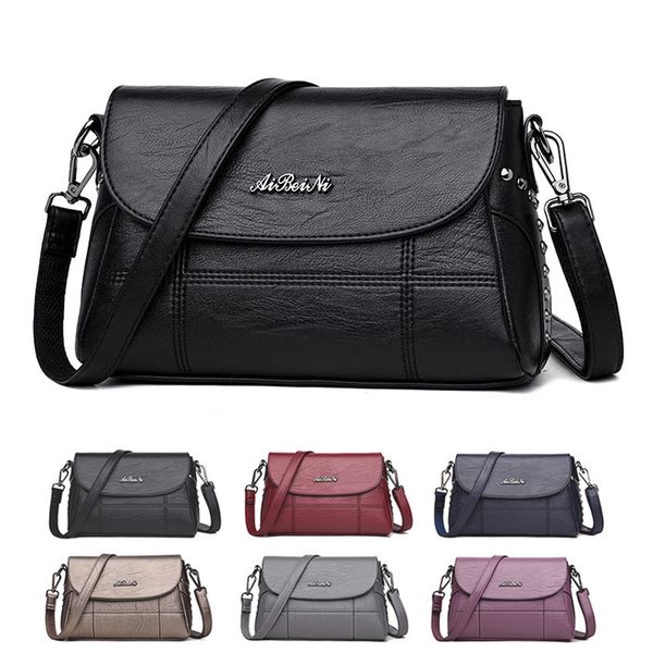 

мода pu кожа леди плечо сумка сплошной цвет женщины сумка съемный плечевой ремень