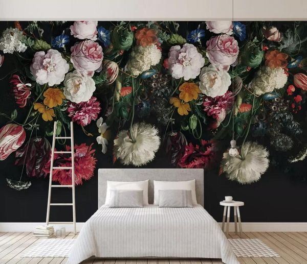 

self-adhesive] 3d flower 788 wall paper mural wall print decal murals