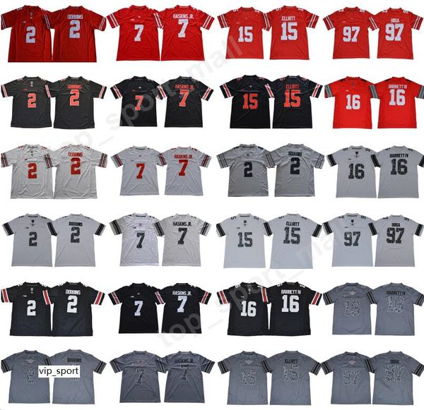 

2020 ncaa ohio state buckeyes 1 justin fields jersey jk dobbins chase young binjimen victor dwayne haskins kj hill joey bosa ezekiel elliott, Black