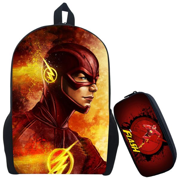 

the flash backpack kids school bags cute boy arrow bag child mochila