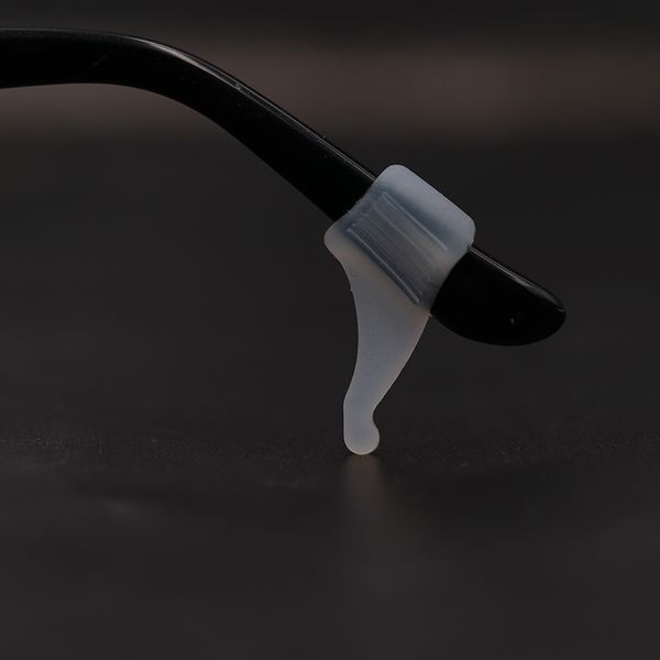

colour_max sell clear ear hook temple tip holder accessories eye glasses silicone anti slip ear hooks, Silver