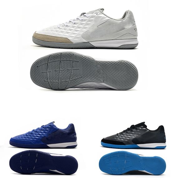 

39-45 tiempo legend viii club tf 8 mens indoor outdoor indoor turf low ankle football soccer shoes boots cleats, Black