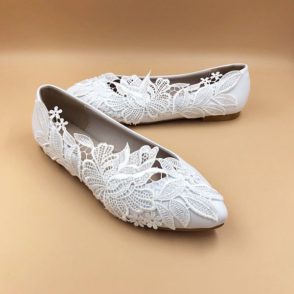 

flats shoes woman pu slip on foldable ballerina women footwear lace up pointed toe wedding party white shoes, Black