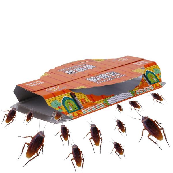 

10pcs capture device killing cockroach house bait sticky board traps non toxic