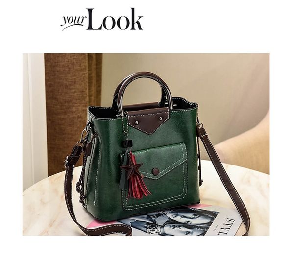 

european and american retro style handbag female 2019 new trend fashion large capacity bag wild shoulder messenger bag