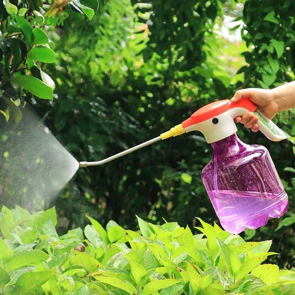 

3l large capacity electric watering can handheld portable long mouth household agricultural spray bottle garden electric sprayer