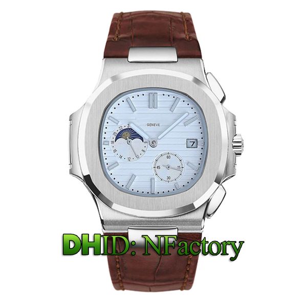 

роскошные мужские часы стали 316l оболочки автоматического механизма многофункциональных relojes де lujo пункт мухерес 5712 1a 5712r 5711 1a, Slivery;brown