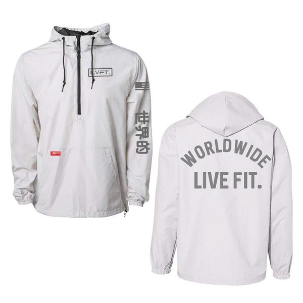 

men running jacket mens sports coat fitness windproof long sleeve hooded pocket hoodies hiking jogging dry fit jersey, Black;red