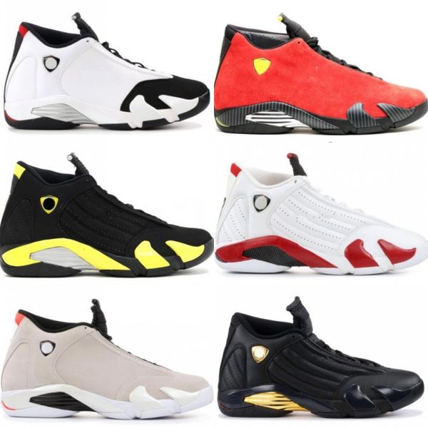 

14 14 black toe fu ion var ity red uede thunder men ba ketball hoe la t dmp candy cane neaker with hoe box