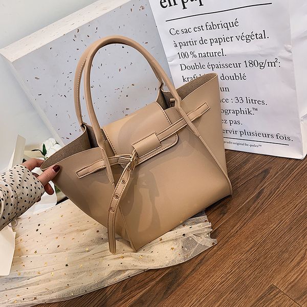 

new oblique satchel color handbag pu leather woman bag fashion wing lady one shoulder bag