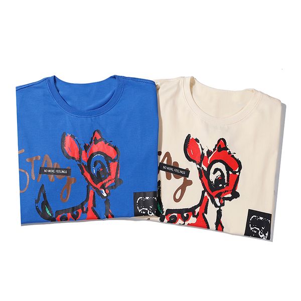 

мода luxury женские футболки 2020 летний новый casual crew neck tee с оттиском sika франция pattern бежевый голубой цвет размер s-2xl, White