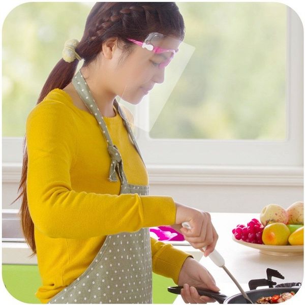 

Anti Spittling Splash Full Face Shield With Eyeglass Frame Antifogging Dust Protective Masks Safety Clear Film Mouth Mask In Stock 5 68jt E1