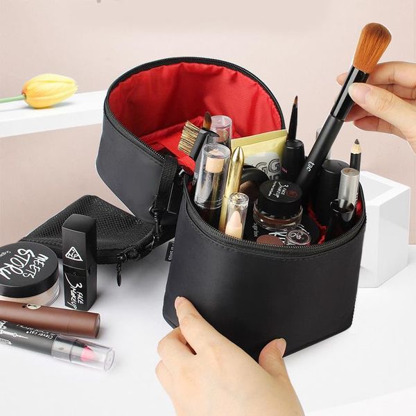 

jhd-zipper man women makeup bag nylon cosmetic bag beauty case make up organizer toiletry kits storage travel wash pouch