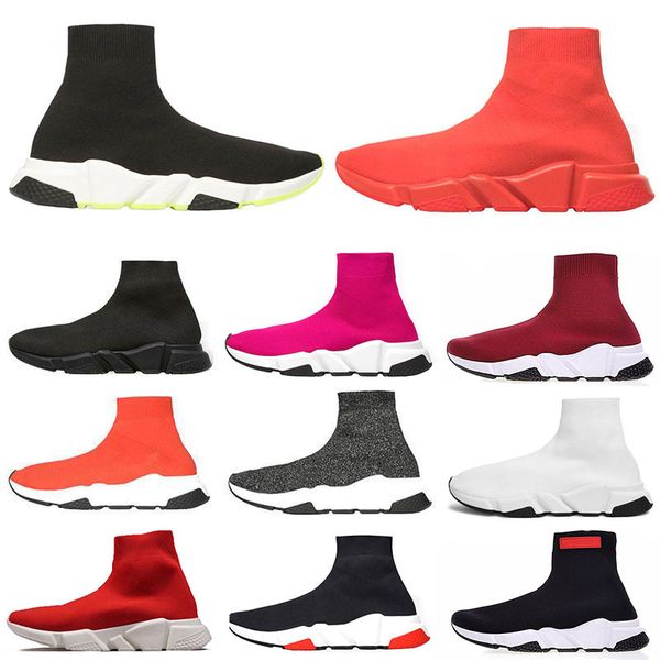 

new original sock shoes designer for men women speed trainer fashion black red blue mens womens casual shoes sneakers size 36-45