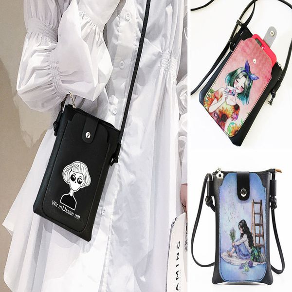 

2020 women shoulder bag new fashion girl flap messenger bag pu flap colorful small crossbody coin phone pouch bolsa feminina