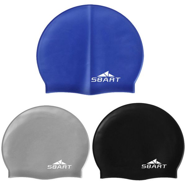 2019 Adults Elastic Waterproof Silicone Swimming Caps For Long