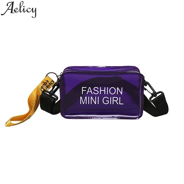 

elicy fashion women's brand design transparent jelly shoulder diagonal small square bag new handbag shoulder bags for women 2019
