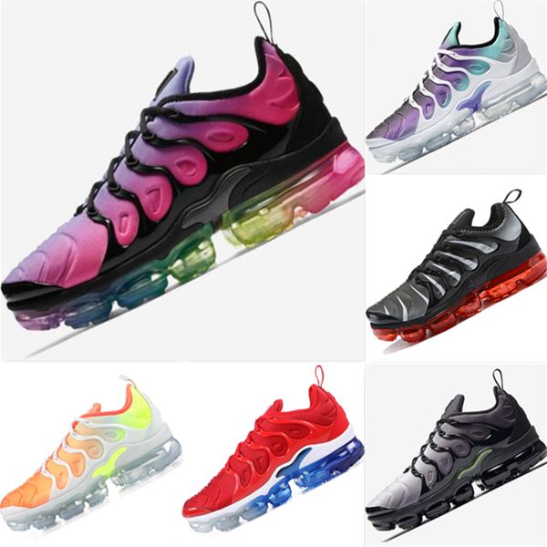 

2019 Plus TN Blood Vessel FK Knit Breathable Running Shoes PlusTN Blood Vessel FK All AirCushion Cushioning Athletic Shoes
