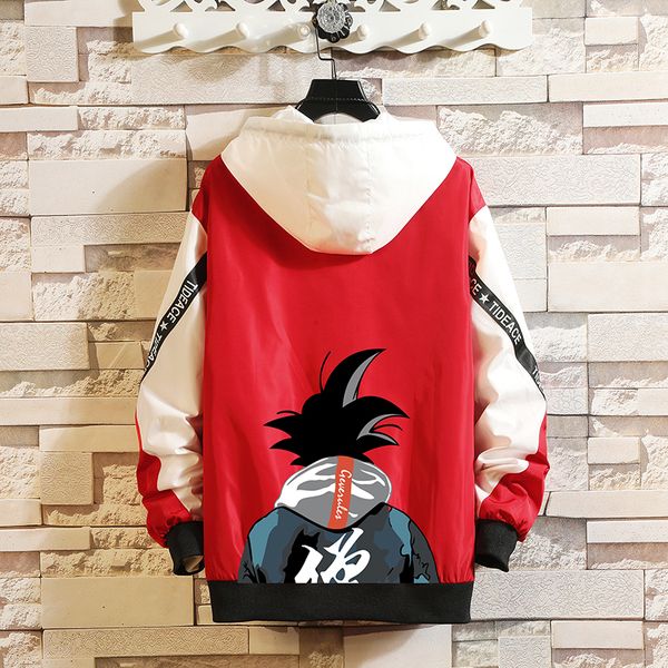

legible 2019 new jacket fashion tracksuit casual coat men windbreaker hip hop hooded jackets men, Black;brown