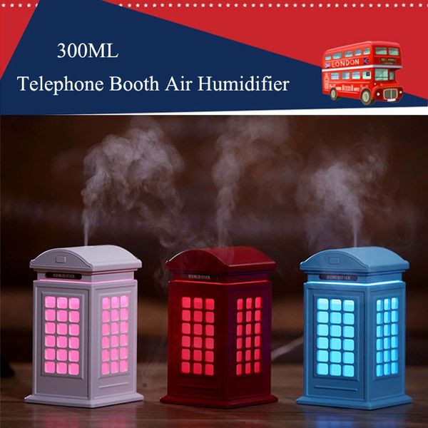 2019 Telephone Booth Mini Humidifier Ultrasonic Air Humidifier Usb Essential Aroma Oil Diffuser Multi Function For Office Car Room From Goo Phone