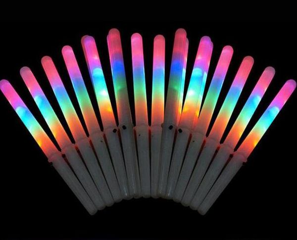 

Funny led cotton candy glow glowing tick light up fla hing cone fairy flo tick lamp home party decoration dhl free
