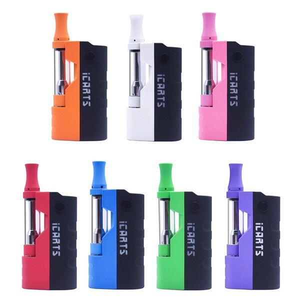 

icarts Imini V2 Upgraded version Kit 100% Original vape 650mah Battery Preheat Box Mod and 1.0ml Cartridge Kits ecigarette DHL